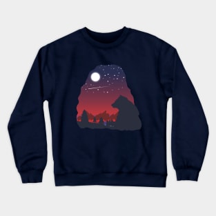 Beary Starry Night Crewneck Sweatshirt